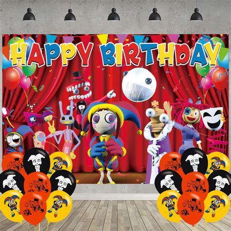 Amazon The Amazing Digital Circus Happy Birthday Banner Pomni