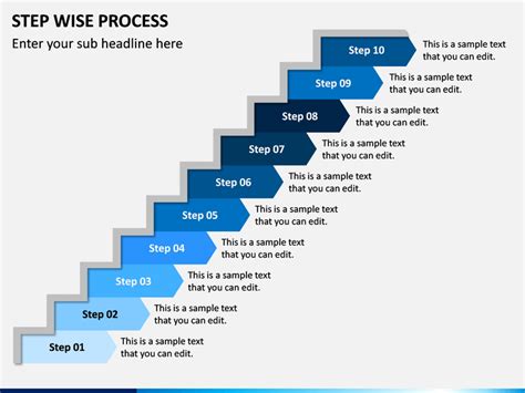 Step Wise Process PowerPoint And Google Slides Template PPT Slides