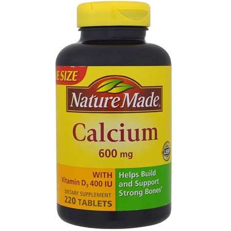 Nature Made, Calcium, 600 mg, 220 Tablets - iHerb.com