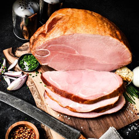 Amana Half Bone In Smoked Ham 7 9 Lb Amana Meat Shop And Smokehouse