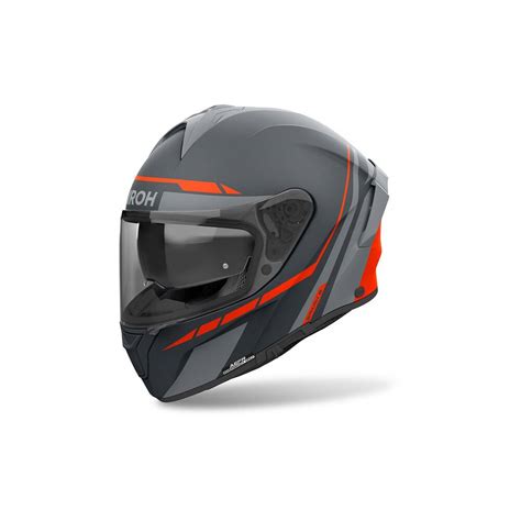 Casque Airoh Spark Spinner Orange Matt Casques Moto Route Wolff Ktm