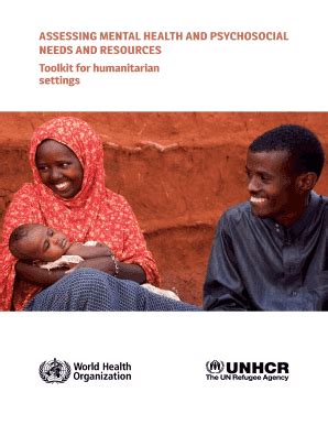 Fillable Online Unhcr Assessing Mental Health And Psychosocial Needs