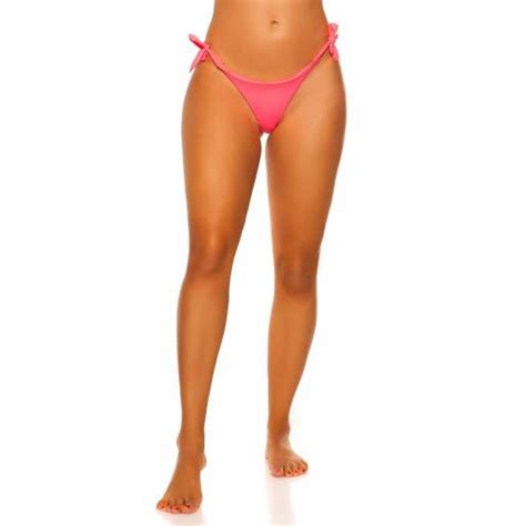 Comprar Bikini slip tanga coral neón Diseña tu bikini