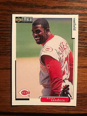 1998 Upper Deck 70 Collector S Choice Deion Sanders Baseball Card Raw