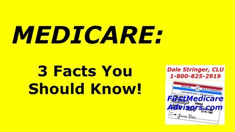 Medicare 3 Facts You Should Know Youtube