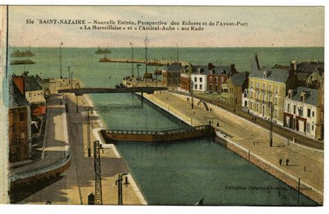 [Postcard of Entry from Harbor at Saint-Nazaire] - The Portal to Texas ...