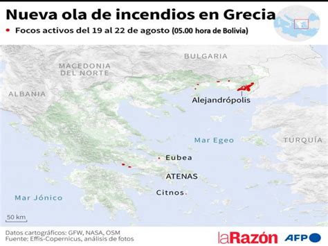 Ordenan Evacuar Distrito De Atenas Por Incendios Forestales La Razón