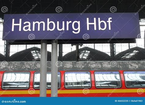 Zeichen Hamburgs Hauptbahnhof Stockbild Bild Von Hamburg Reise