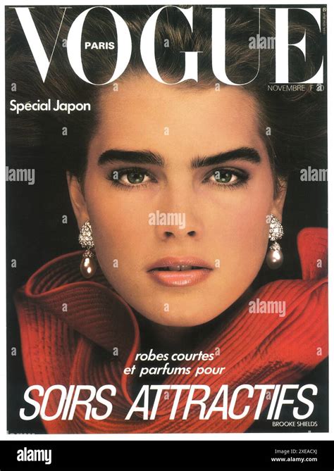 1982 November Vogue Paris Cover With Brooke Shields By Albert Watson