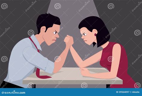 War Of Sexes Stock Vector Image 39564097