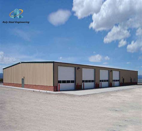 Prefabricated Prefab Storage Shed Steel Workshop Hangar Garage