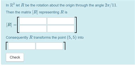 Solved In R Let R Be The Rotation About The Origin Through Chegg