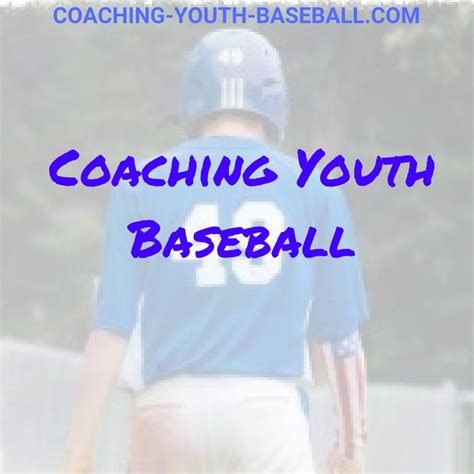 Coaching Youth Baseball - Free Youth Baseball Drills & Tips