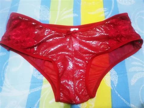 No Ilusion Pantaleta Bikini Estilo Satinada Brillosa Roja Meses Sin Intereses