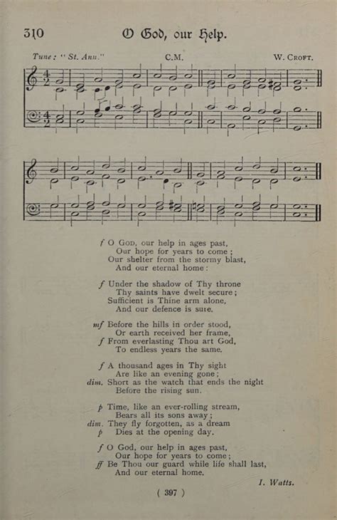 The Y M C A Hymnal Specially Compiled For The Use Of Men 310 O God