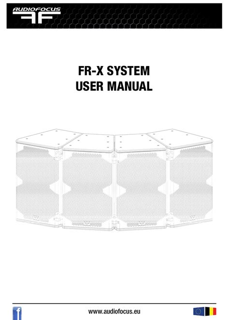 AUDIOFOCUS FR-X SYSTEM USER MANUAL Pdf Download | ManualsLib