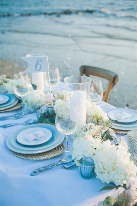 52 Romantic Beach Wedding Table Settings Weddingomania