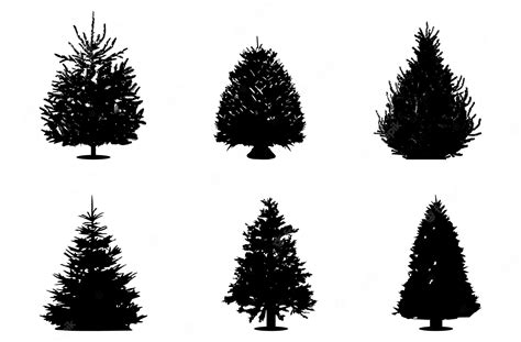 Premium Vector Vector Tree Silhouette Vector Tree Illustration