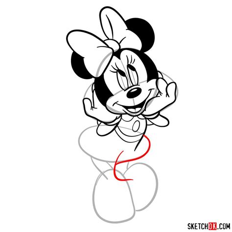 How To Draw Minnie Mouse Full Body