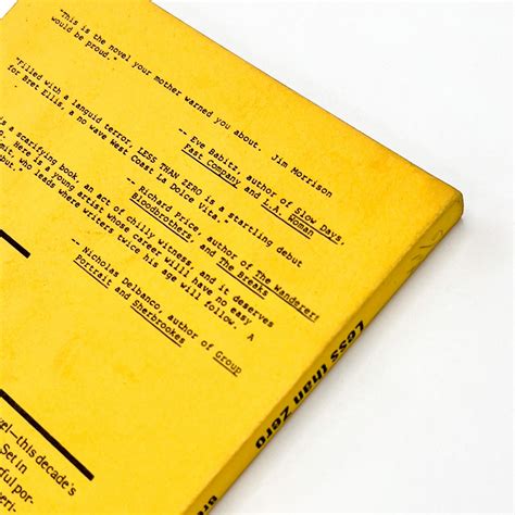 Less Than Zero Bret Easton Ellis 8