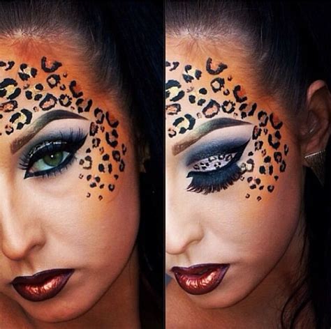 Cheetah Makeup Leopard Makeup Animal Makeup Halloween Make Up