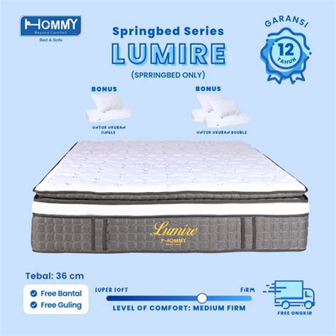 Jual Hommy Spring Bed Type LUMIRE Tebal 33 Cm 90 X 200 Kab