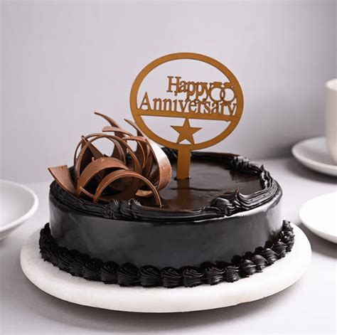 Happy Anniversary Truffle Cake - Luv Flower & Cake