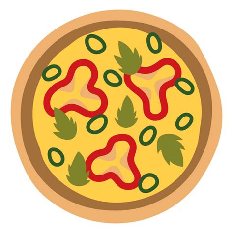 Pizza With Peppers And Spinach Png Svg Design For T Shirts