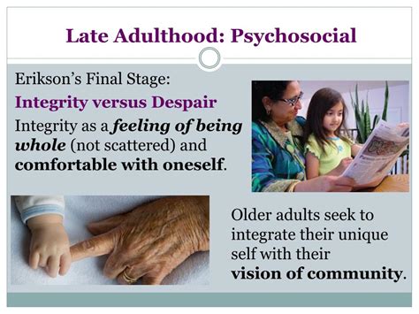 Ppt Psychosocial Development In Adulthood Powerpoint Presentation