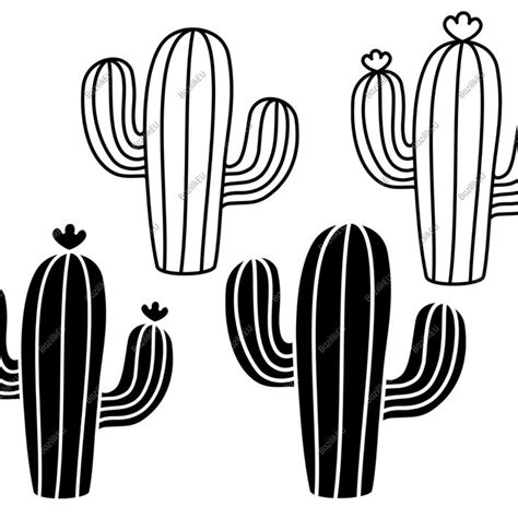 Cactus SVG Files For Cricut Cactus Silhouette Cactus Clipart Desert