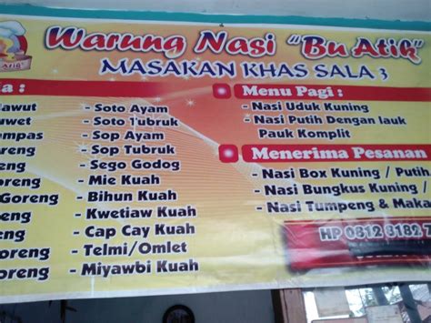 Warung Nasi Bu Atik Terdekat Restoran Dan Tempat Makan Indonesia