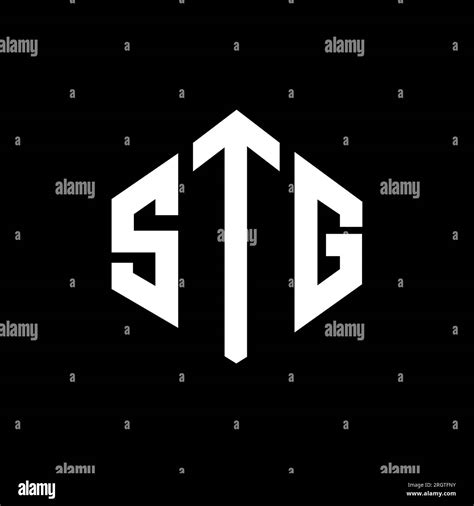 Stg Letter Logo Design With Polygon Shape Stg Polygon And Cube Shape