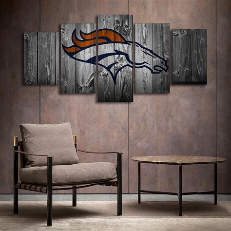 Denver Broncos NFL Logo Canvas Wall Art – canvasx.net