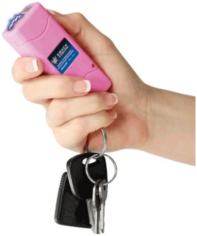 Keychain Stun Gun Pink Million Volts Rechargeable Artofit