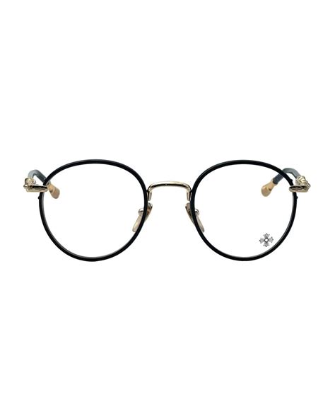 Chrome Hearts Firkin Black Gold Rx Glasses For Men Lyst