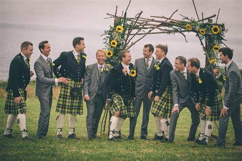 Kilts And Suits Tartan Wedding Yellow Wedding Wedding Backdrop