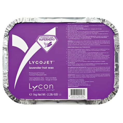 LYCON LYCOJET LAVENDER HOT WAX Kg National Salon Supplies