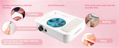 Angnya Nail Dust Collector For Acrylic Nails W Powerful Nail Vacuum