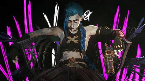 Arcane Jinx Sitting On The Throne Live Wallpaper Moewalls