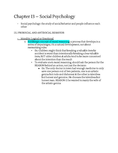 Psy 1 Chapter 13 Part 1 Chapter 13 Social Psychology Social