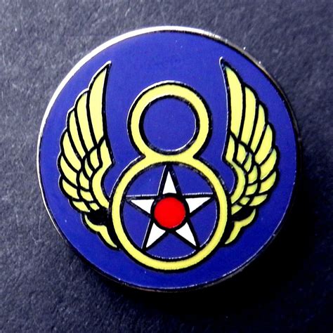 Usaf 8th Us Air Force Lapel Pin Badge 34 Inch