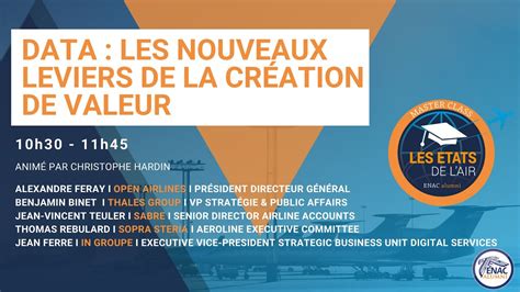 Les Etats de l Air Conférence 2 Data les nouveaux leviers de la