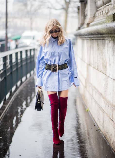 Belt It How To Wear An Oversized Shirt Popsugar Fashion Uk Photo 21