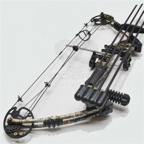 20 70lbs Camo Compound Bow Rh X8 Carbon Arrows Cobra Hunting