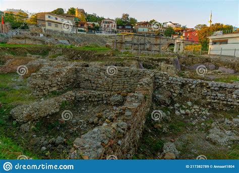 Durres Albania Exterior Of Ancient Roman Amphitheater With