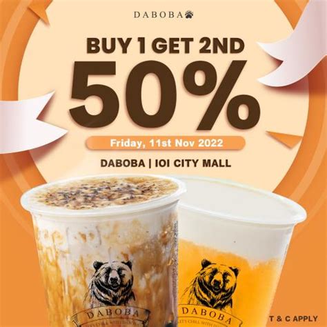 Daboba IOI City Mall Phase 2 Opening Promotion 11 Nov 2022