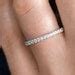 Curved Wedding Band Vintage Solid Gold Matching Band Five Moissanite