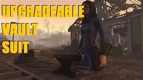 Fallout 4 Mod Review Upgradeable Vault Suit Youtube