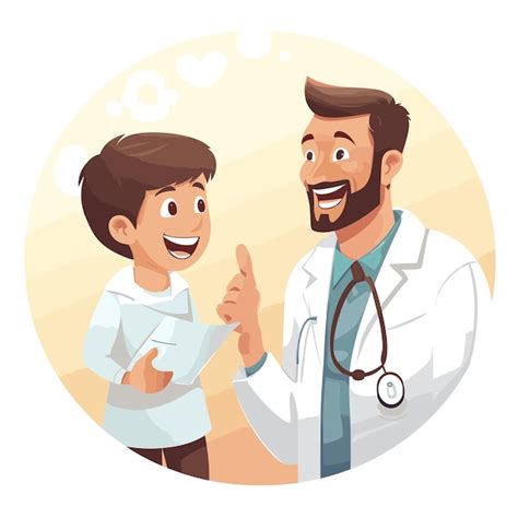 Speech Therapy Doctor Cartoon Illustration | Premium AI-generated vector