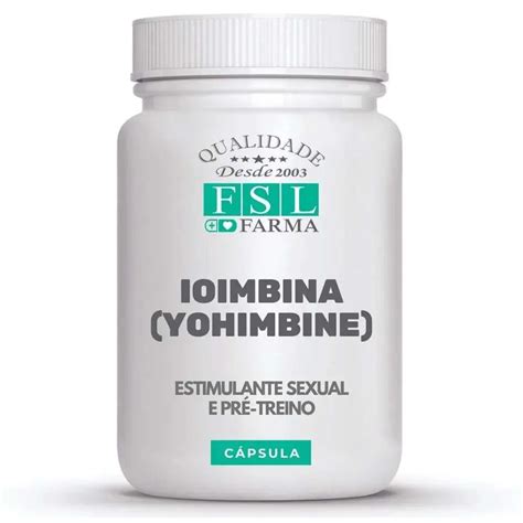 Ioimbina Yohimbine Mg C Psulas Fsl Farma Drogaria E Farm Cia